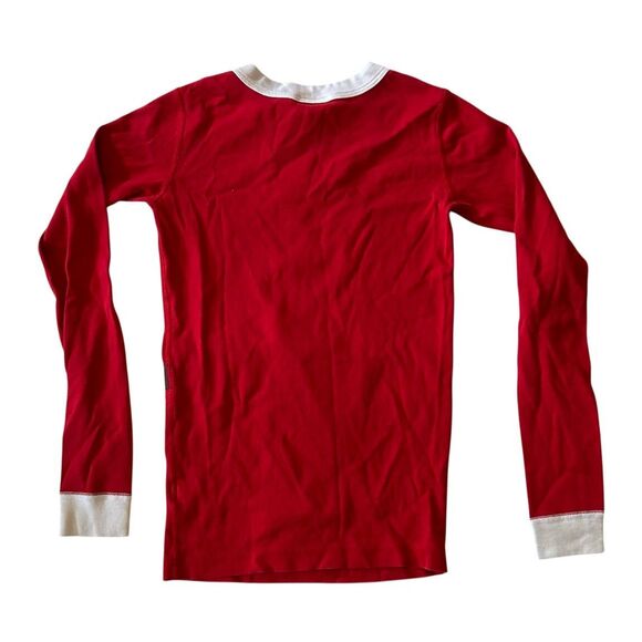 Hanna Andersson Christmas Santa Claus Pajama Set Xmas Holiday Pajamas Size 10 - Picture 3 of 6